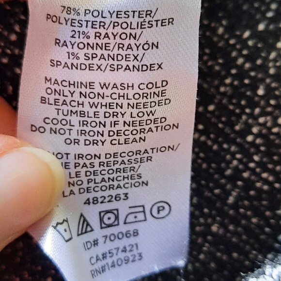 Lou & Grey Pull On Boucle-Knit Skinny Toothpick Pants/Leggings - Marled, Size S - Picture 14 of 16